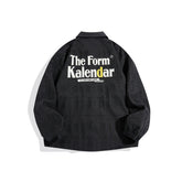 Men's Black Jacquard Embroideried Jacket
